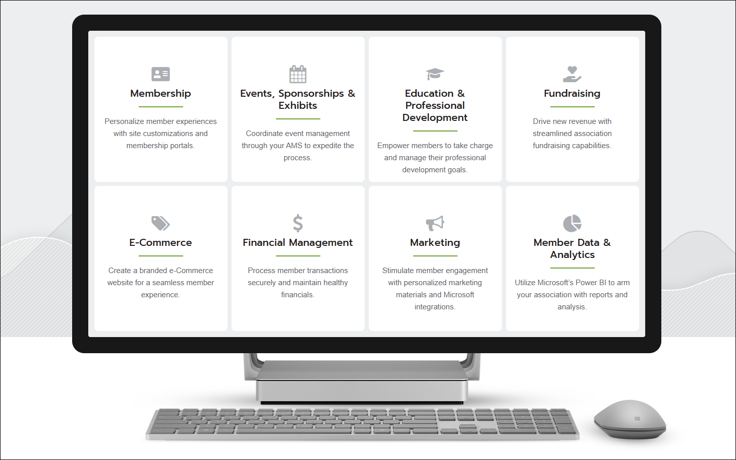 A list of the expansive use cases of Protech’s advanced CRM-based AMS