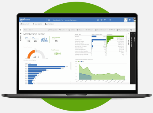 A screenshot of Protech’s business intelligence and analytics tools.