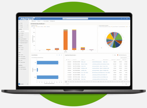 A screenshot of Protech’s membership management tools.