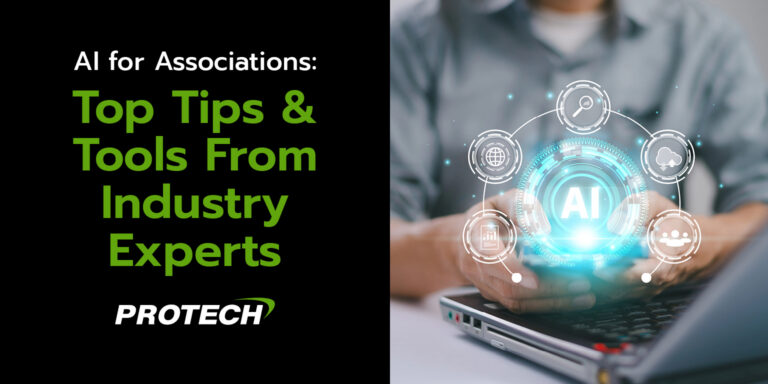 The title of this post, “AI for Associations: Top Tips & Tools From Industry Experts.”